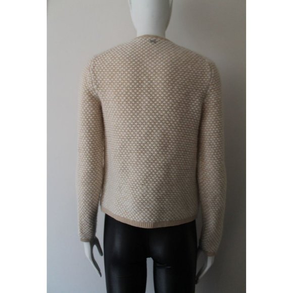 Escada Sport Mohair and Cashmere Knitted Cardigan in Ricepaper Beige Size XS - Picture 3 of 10